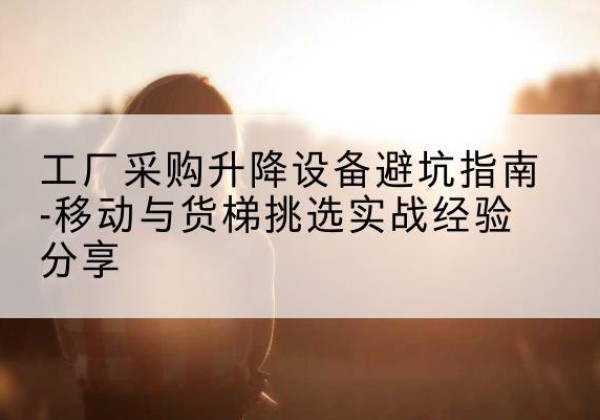 阳泉移动式升降机怎么选-工厂采购升降设备避坑指南-移动与货梯挑选实战经验分享